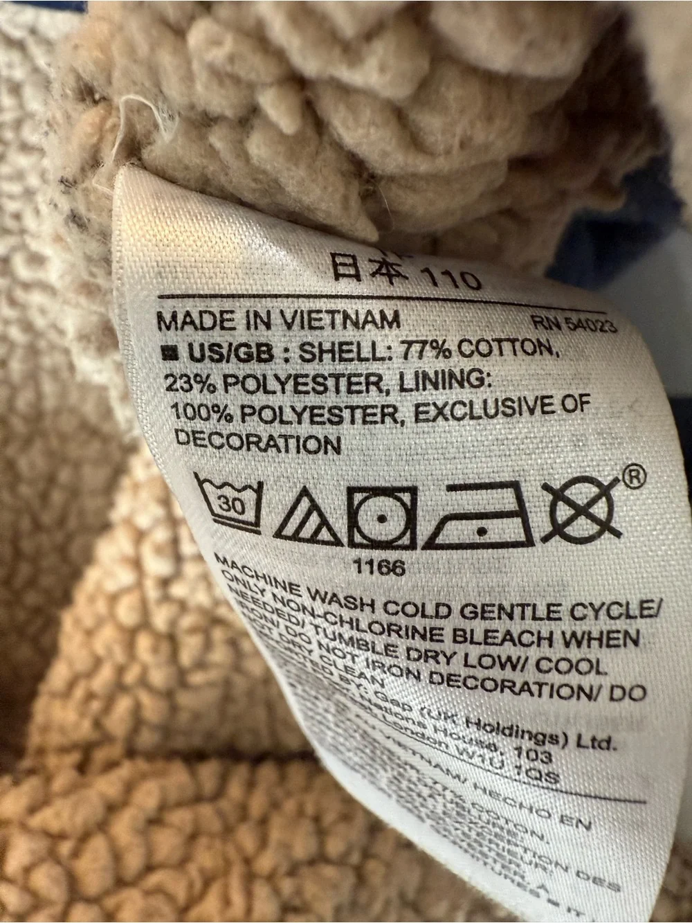 GAP Kids Navy Heather Sherpa Zip Hoodie